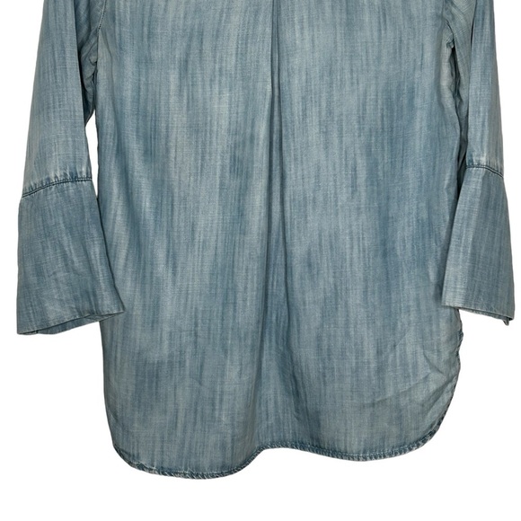 Bella Dahl Light Blue Tencel Button-Up Casual Shirt Sz S - Picture 6 of 14
